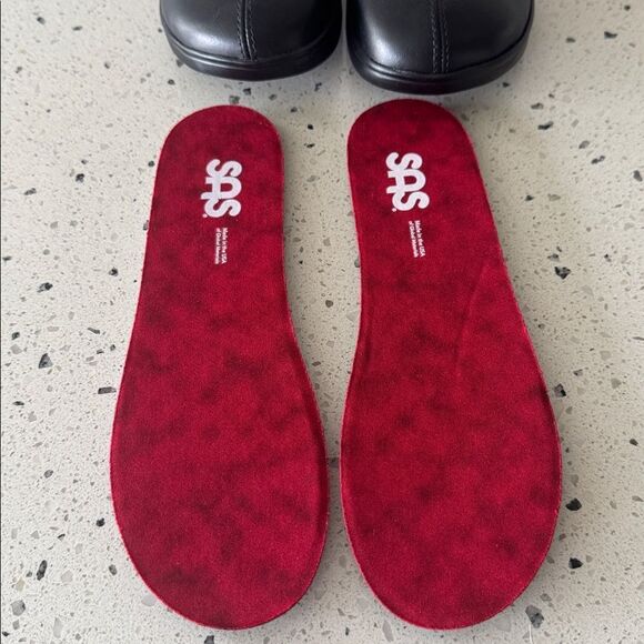 SAS Women’s Black Soft Leather Comfort Dress Shoes Flats Made in USA Size 5M - Picture 11 of 12